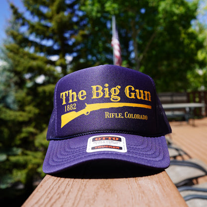 "The Big Gun" Trucker Hat. Rifle, Colorado since 1882. vintage hat. trucker hat. cute hat. western hat.