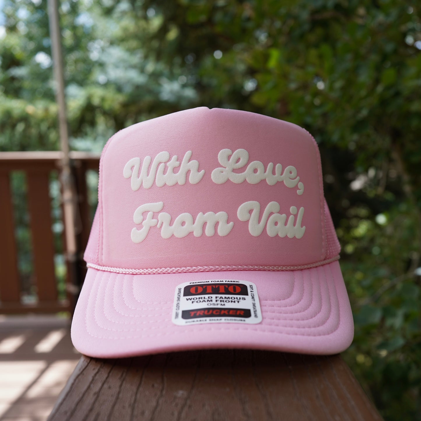 vail hat. vail colorado souvenir. ski vail. cute hat. vintage hat. with love from vail. trucker hat. colorado hat. vail ski resort,