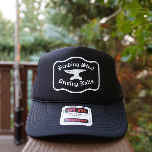 farrier hat. anvil hat. horseshoe. horseshoers. 